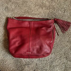 Rebecca Minkoff Red Leather Hobo Bag